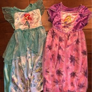 Princess Ariel Repunzel Nightgown Set